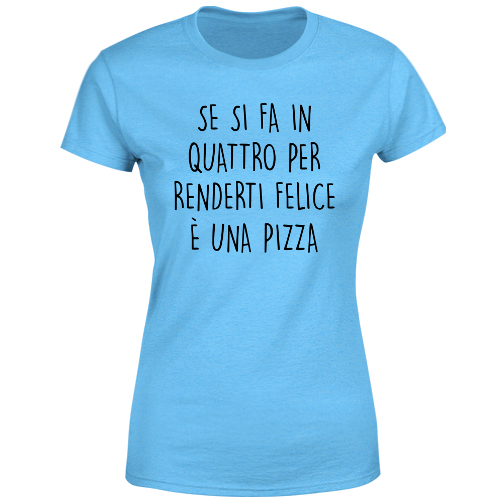 T-Shirt Donna Pizza - Scritte Divertenti - Chiara