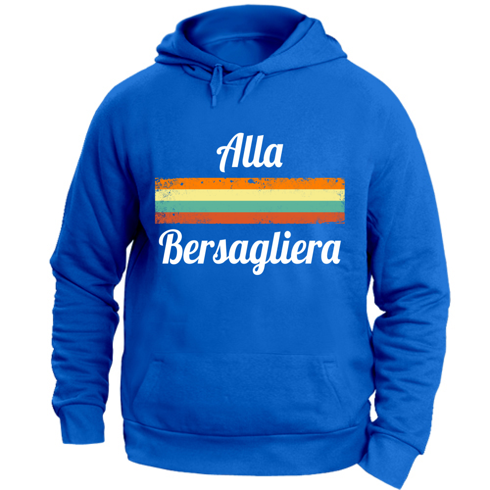 Felpa Unisex con Cappuccio Alla Bersagliera