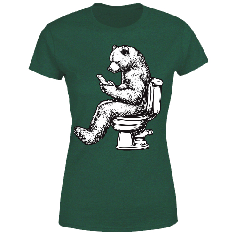 T-Shirt Donna Orso sul Wc