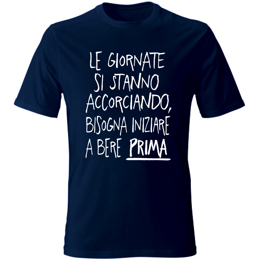 T-Shirt Unisex Giornate corte - Scritte Divertenti