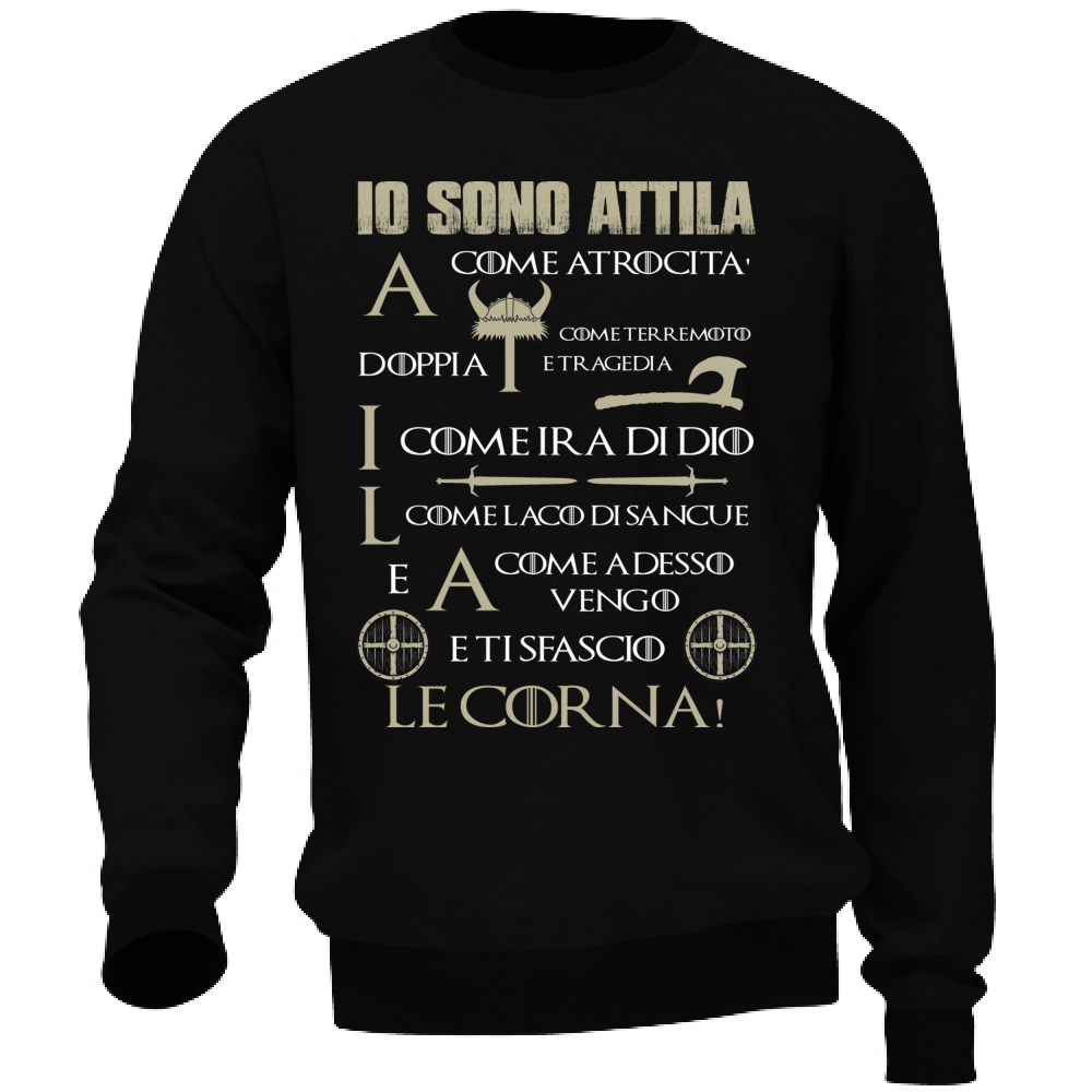 Felpa Unisex Sono Attila