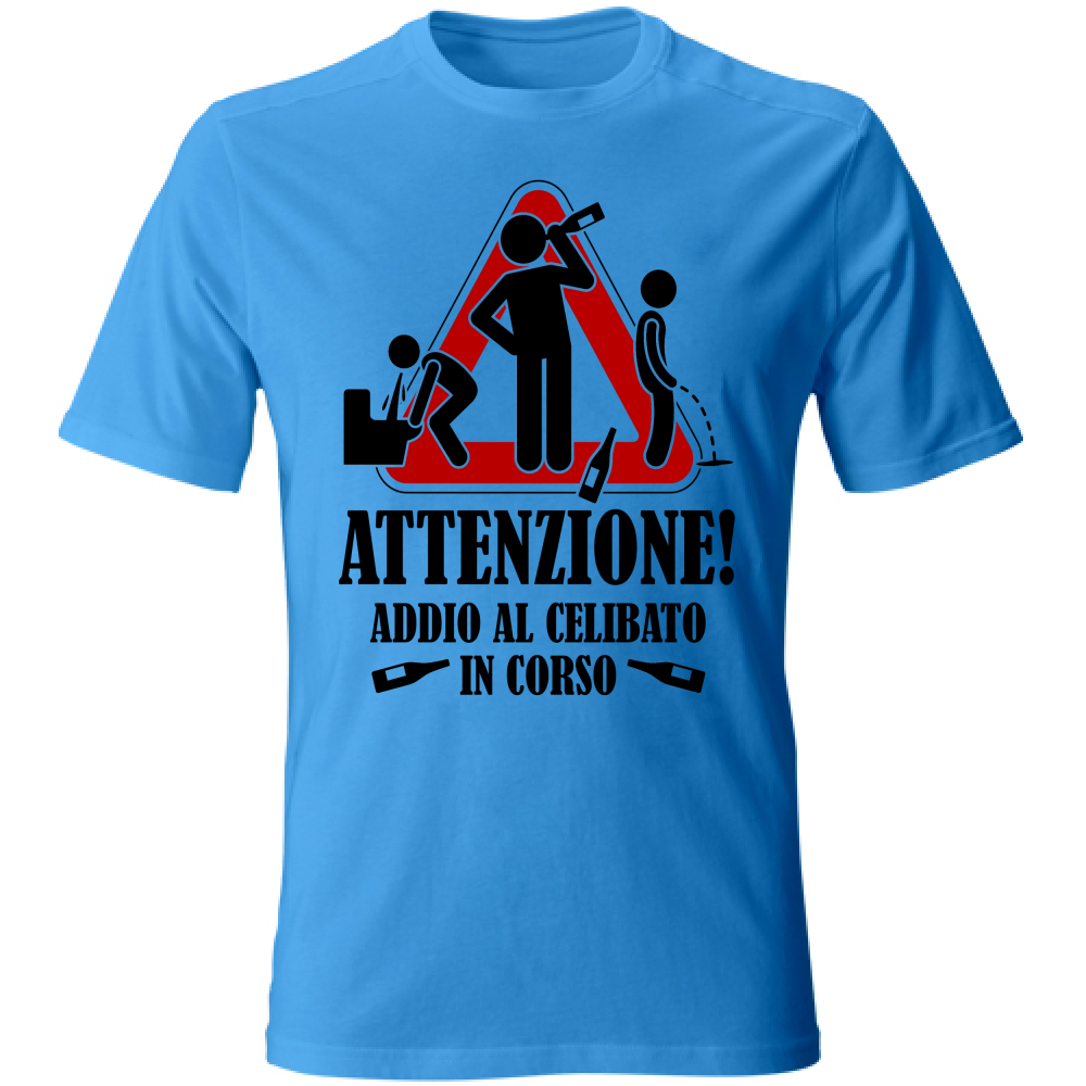 T-Shirt Unisex Maglietta - Addio al Celibato - chiara