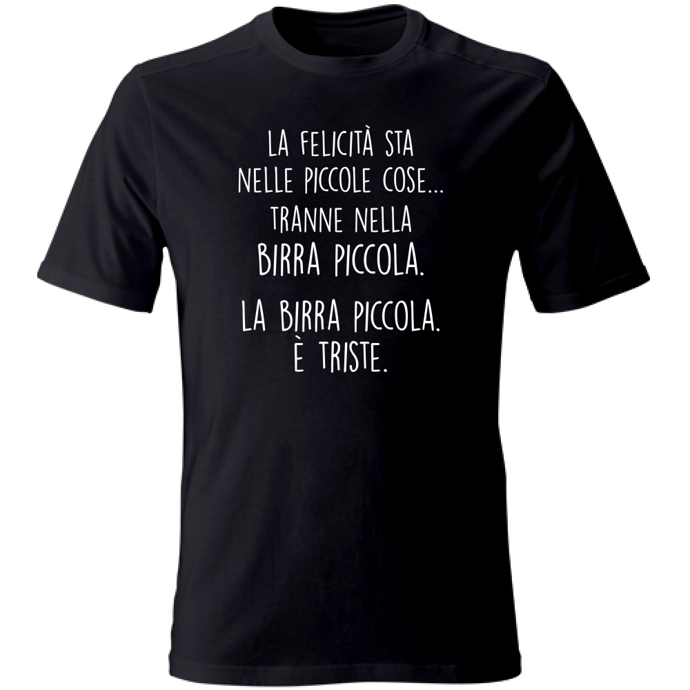 T-Shirt Unisex Large Nelle piccole cose - Scritte Divertenti