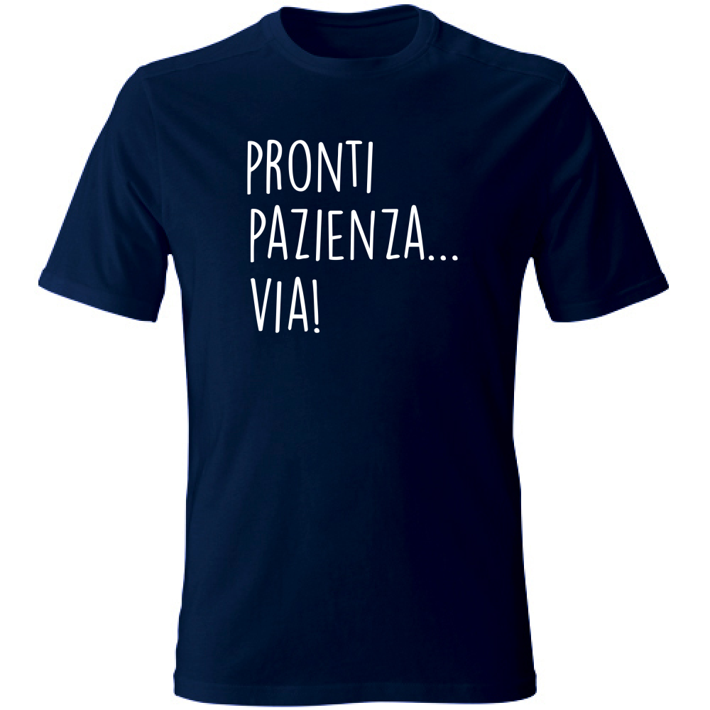 T-Shirt Unisex Large Pazienza - Scritte Divertenti