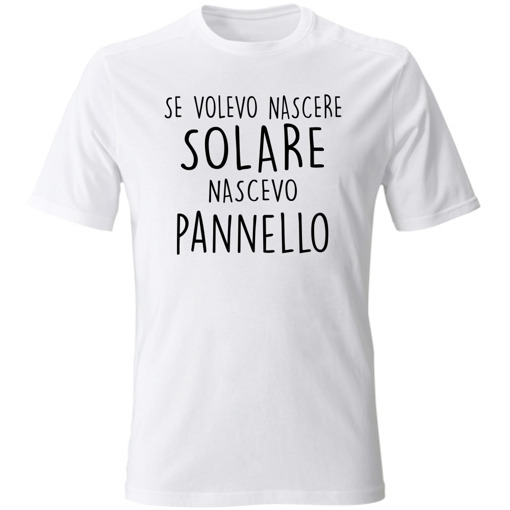 T-Shirt Unisex Solare - Scritte Divertenti - Chiara