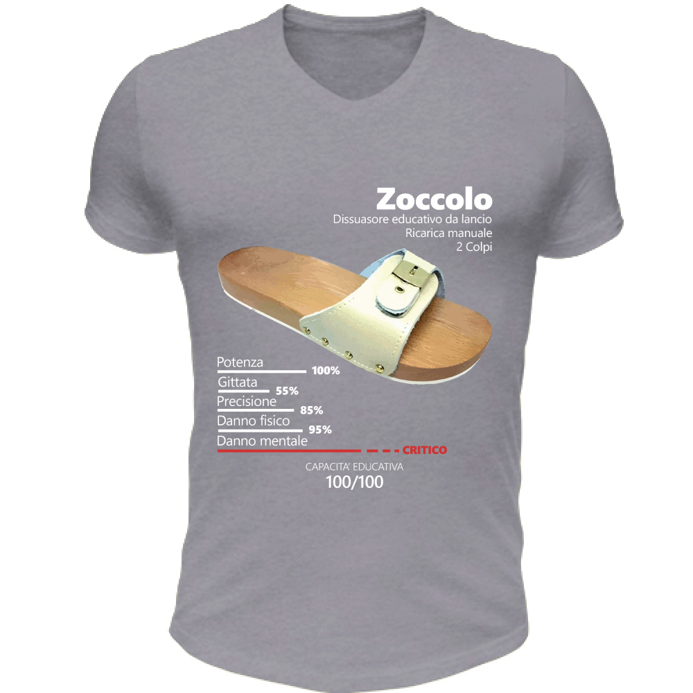 T-Shirt Unisex Scollo V Zoccolo