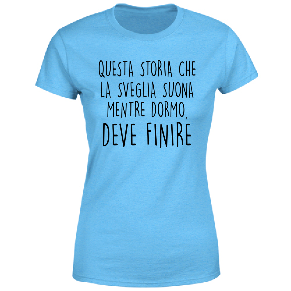 T-Shirt Donna Mentre dormo - Scritte Divertenti - Chiara