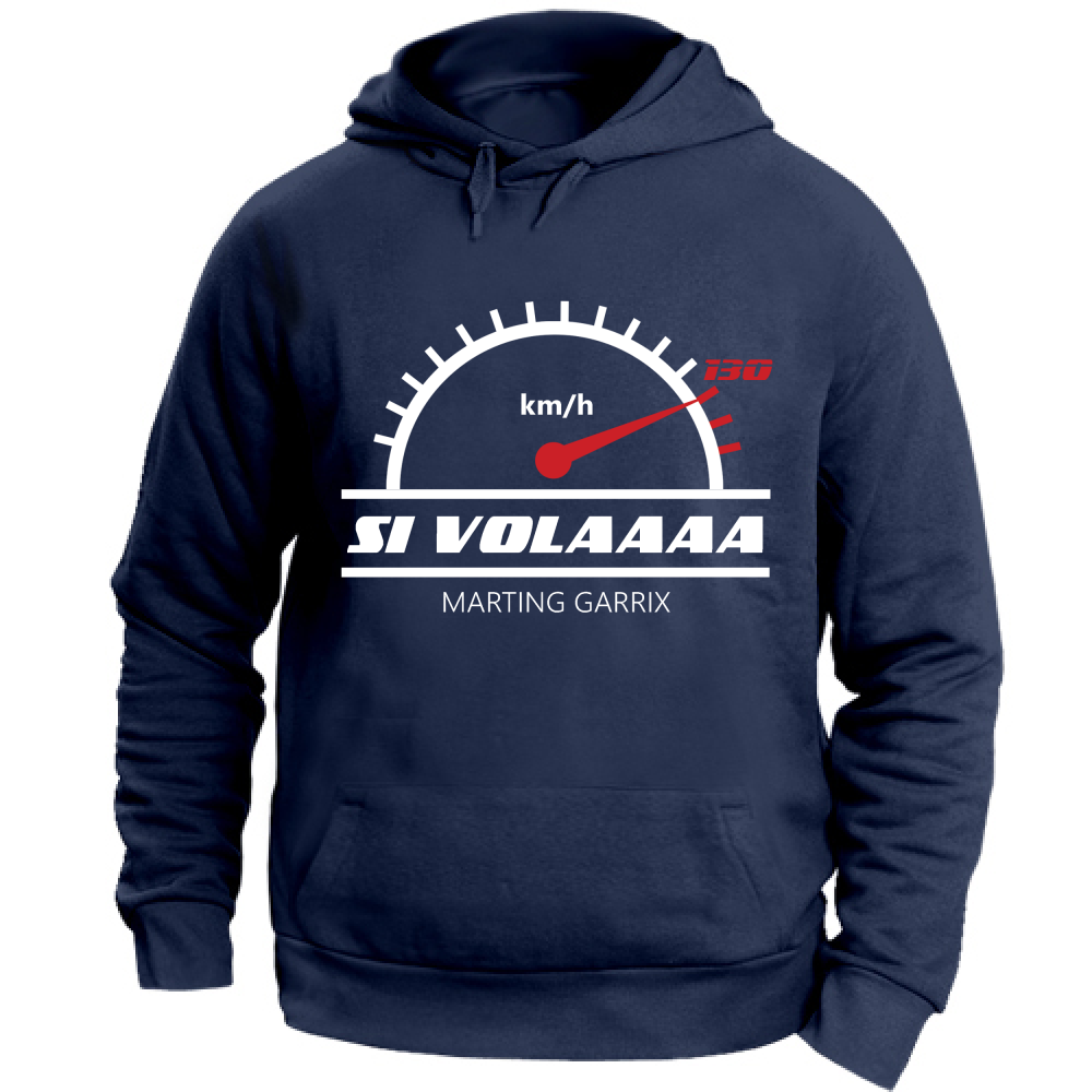 Felpa Unisex con Cappuccio Si vola