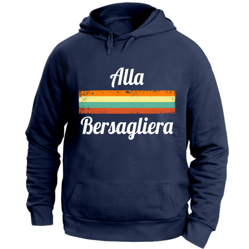 Felpa Unisex con Cappuccio Alla Bersagliera