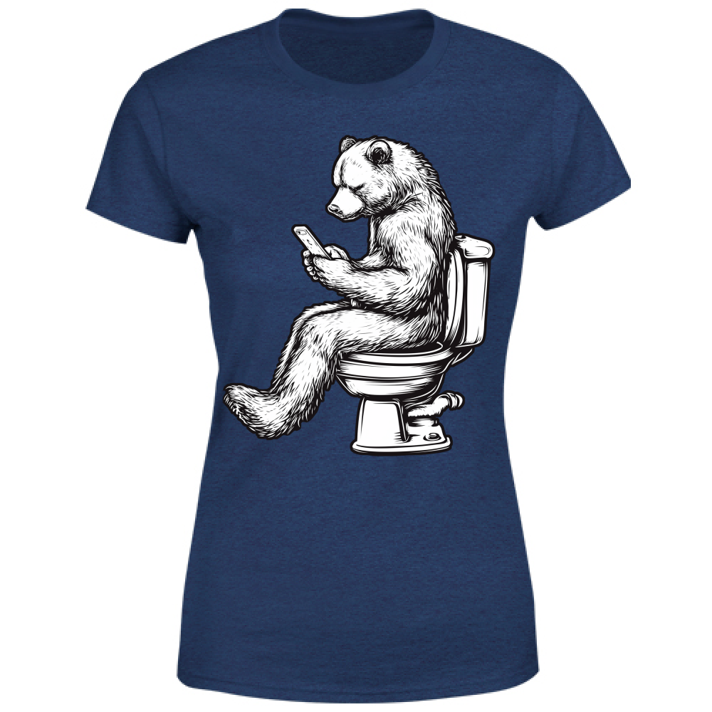 T-Shirt Donna Orso sul Wc
