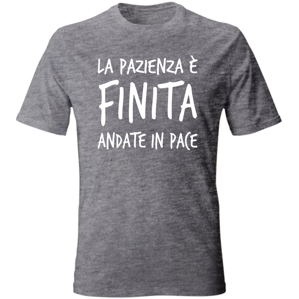 T-Shirt Unisex Pazienza finita - Scritte Divertenti