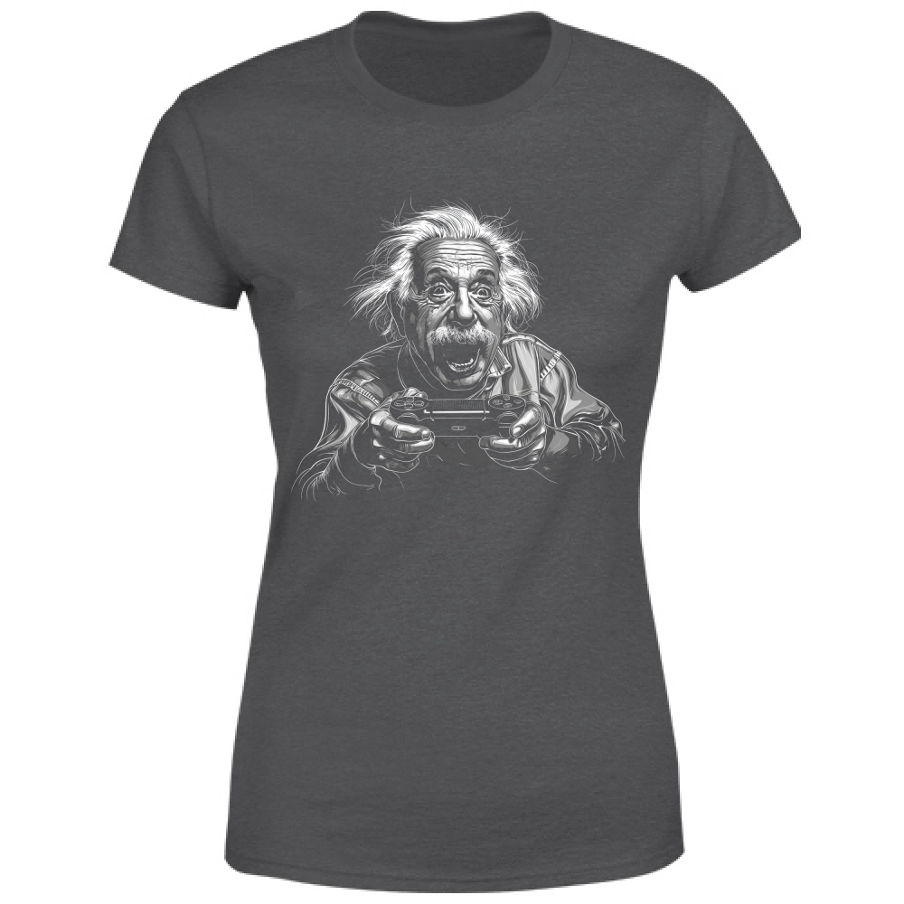 T-Shirt Donna Einstein Gamer