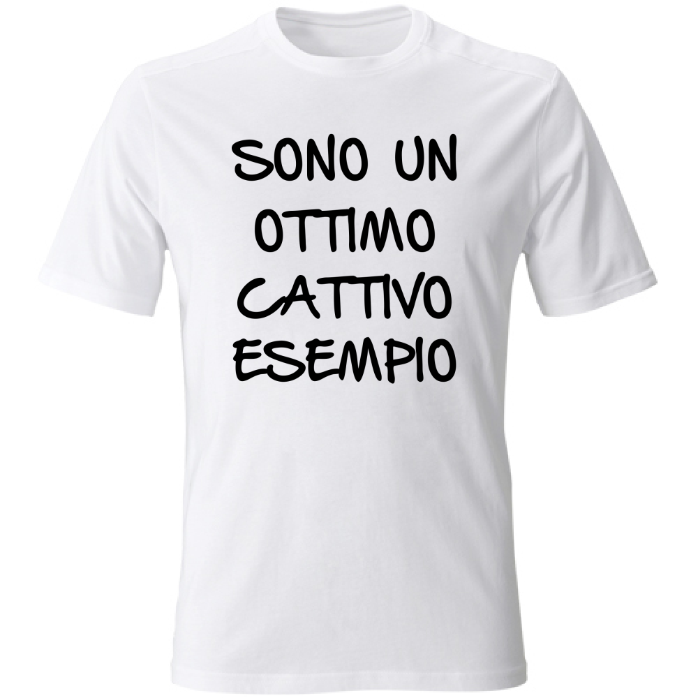 T-Shirt Unisex Esempio - Scritte Divertenti - Chiara