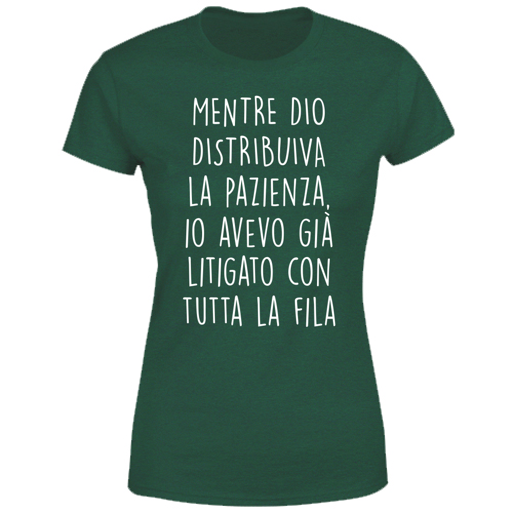 T-Shirt Donna La pazienza - Scritte Divertenti