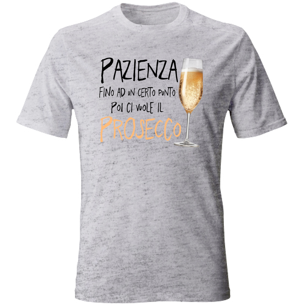 T-Shirt Unisex Pazienza - Scritte Divertenti - Chiara