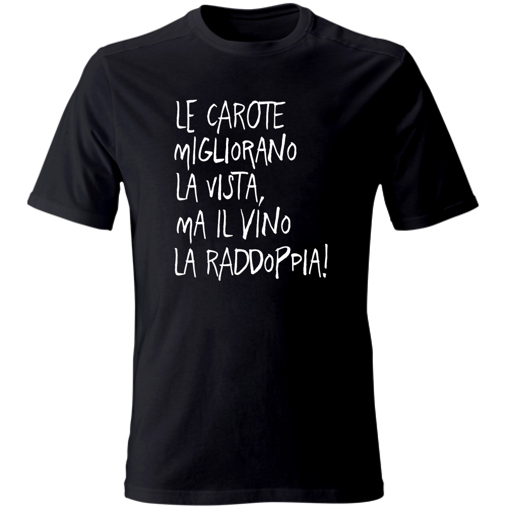 T-Shirt Unisex Large Le carote - Scritte Divertenti