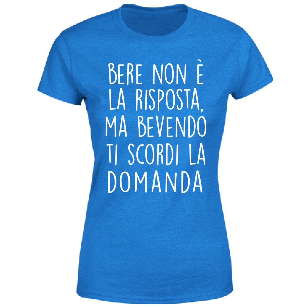 T-Shirt Donna La risposta - Scritte Divertenti