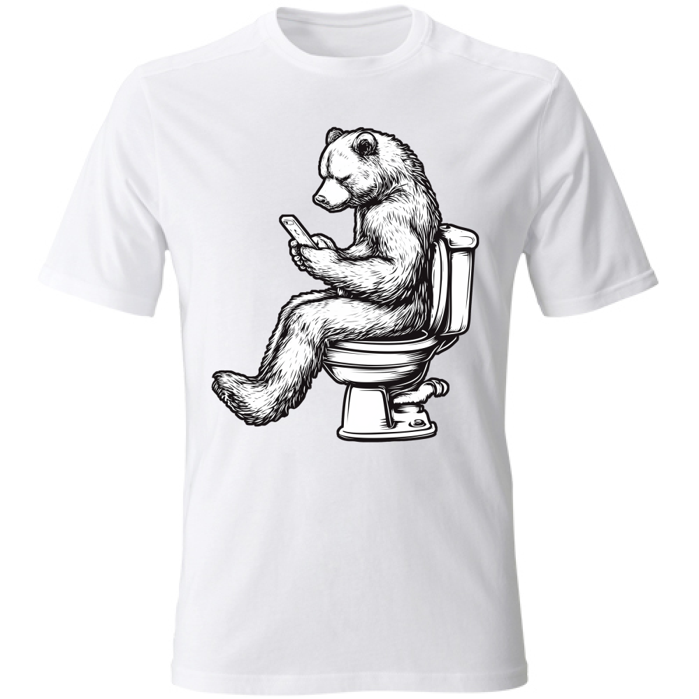 T-Shirt Unisex Orso sul Wc