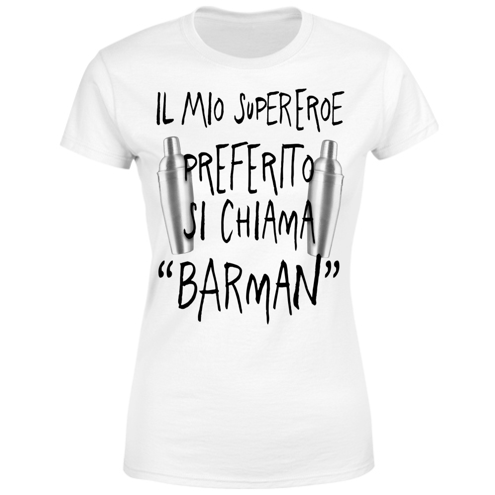 T-Shirt Donna Supereroe preferito - Scritte Divertenti - Chiara