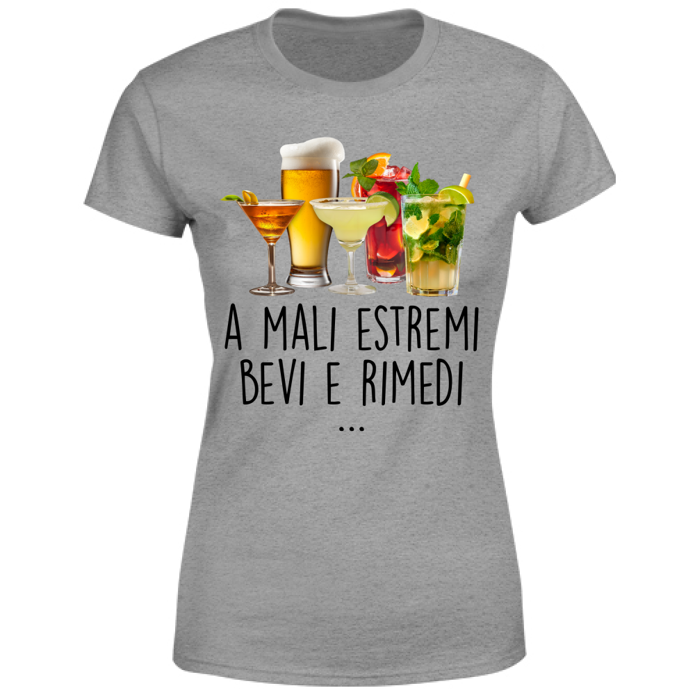 T-Shirt Donna A mali estremi - Scritte Divertenti - Chiara