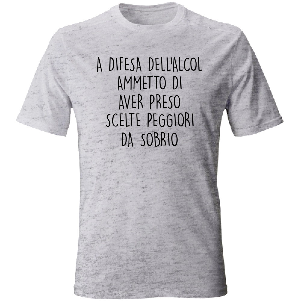 T-Shirt Unisex Scelte - Scritte Divertenti - Chiara