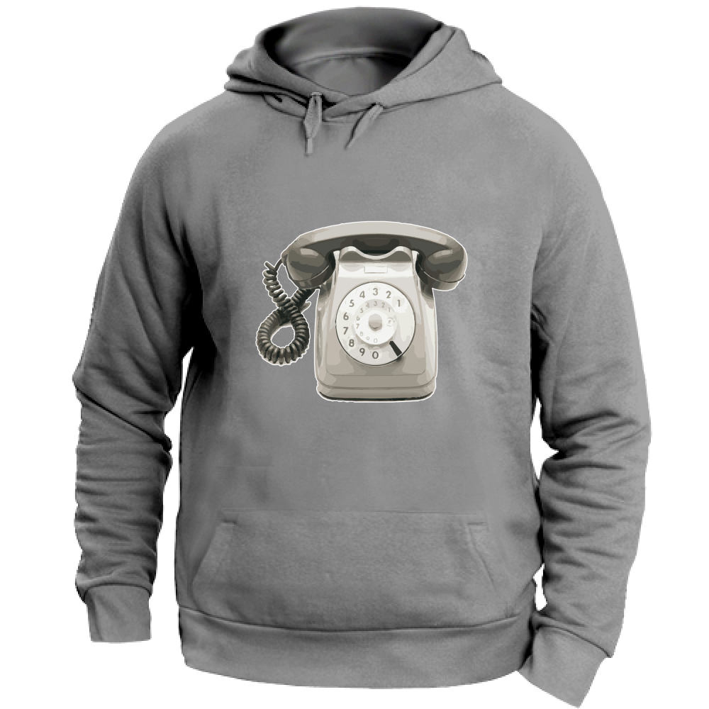 Felpa Unisex con Cappuccio Telefono