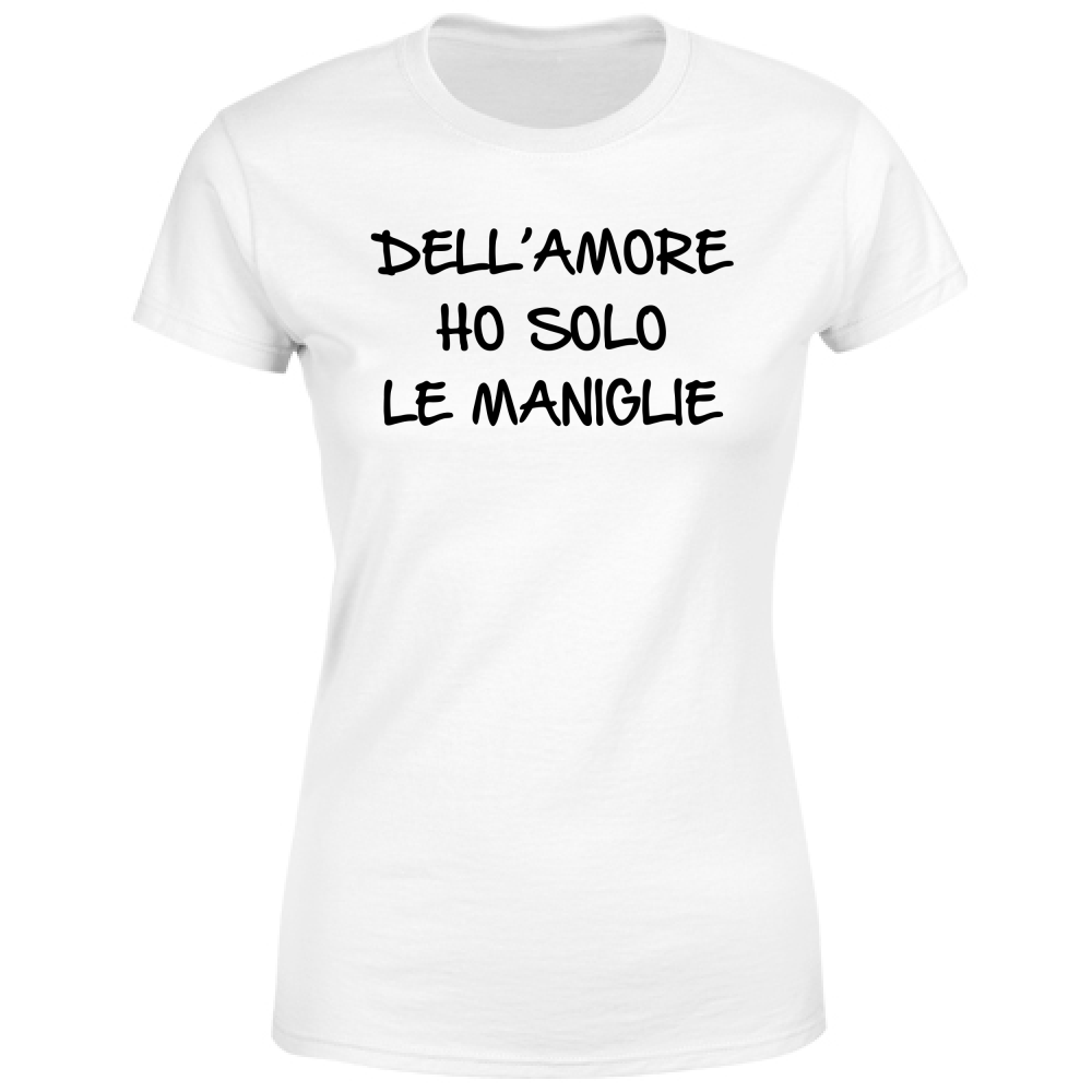 T-Shirt Donna Maniglie dell'amore - Scritte Divertenti - Chiara