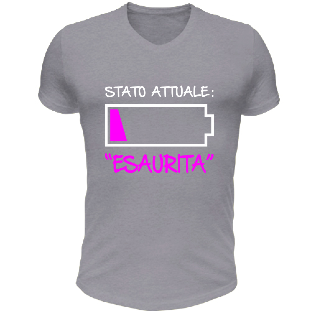 T-Shirt Unisex Scollo V Stato attuale: Esaurita - Scritte Divertenti