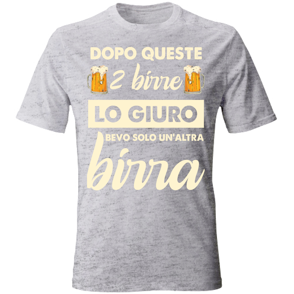 T-Shirt Unisex 2 birre + 1 birra