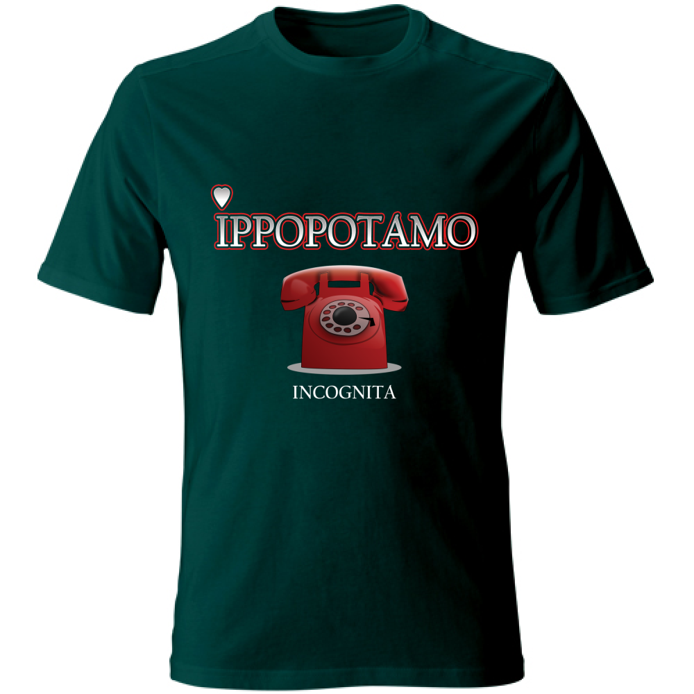 T-Shirt Unisex Ippopotamo Incognita