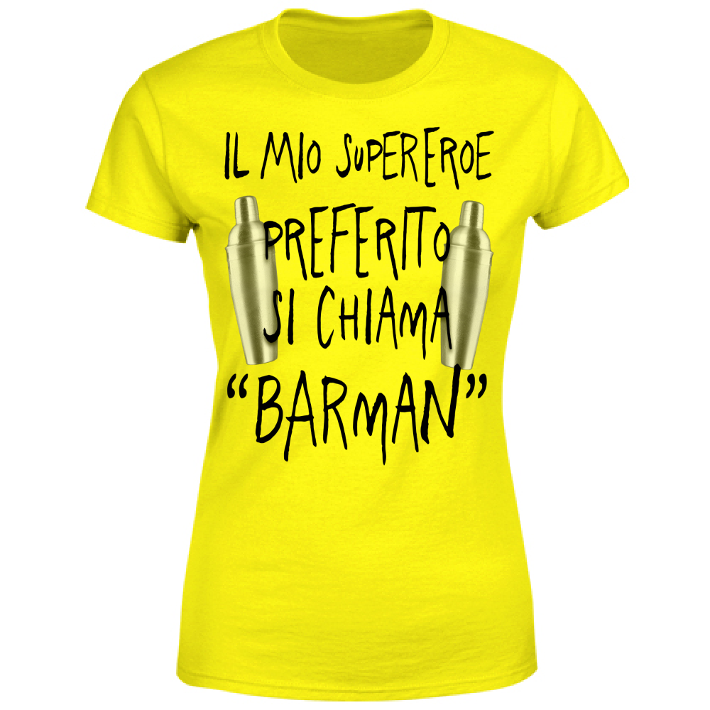 T-Shirt Donna Supereroe preferito - Scritte Divertenti - Chiara