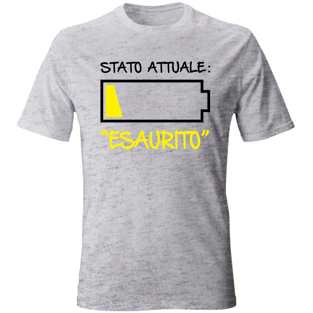 T-Shirt Unisex Stato attuale M - Scritte Divertenti - Chiara