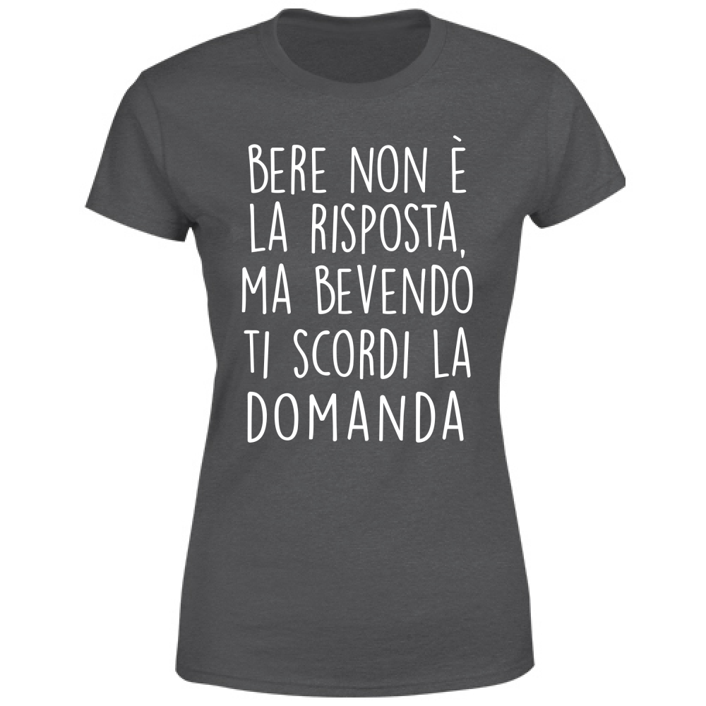 T-Shirt Donna La risposta - Scritte Divertenti