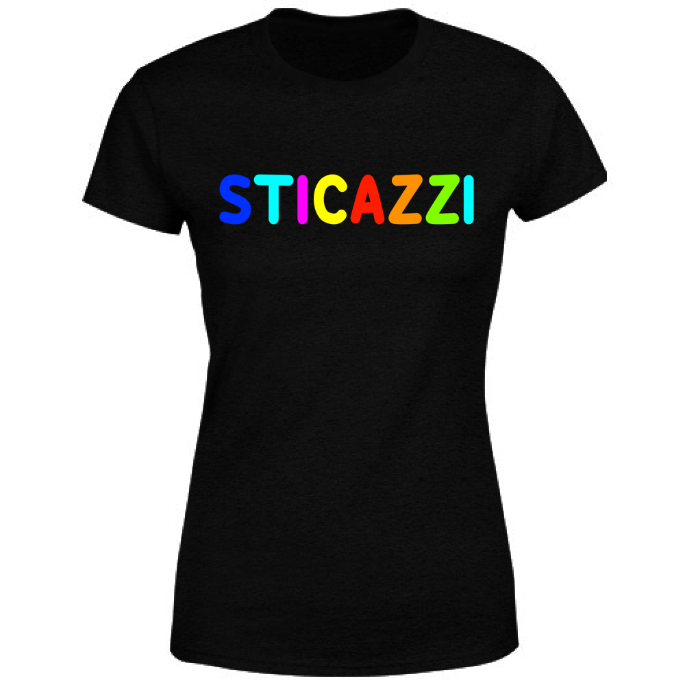 T-Shirt Donna Sticaxxi - Scritte Acide