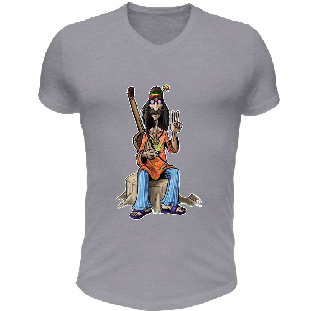 T-Shirt Unisex Scollo V Hippie