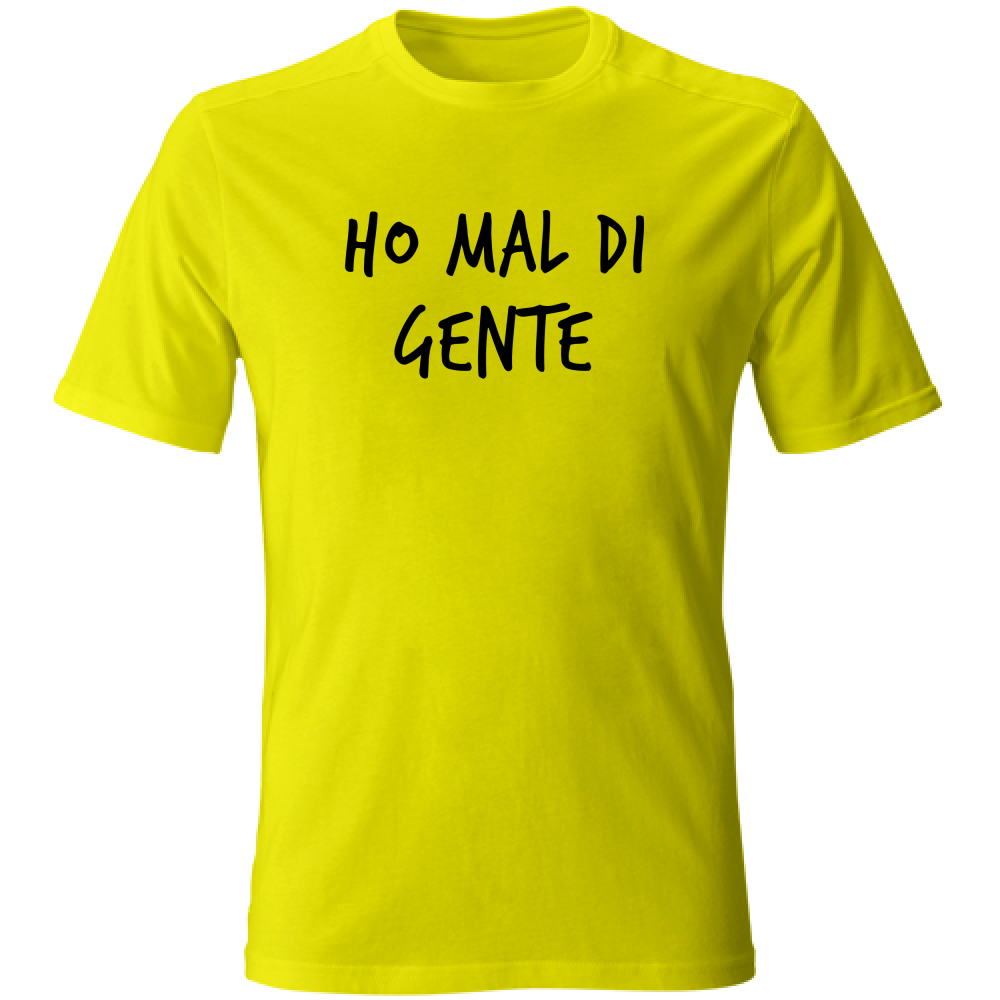 T-Shirt Unisex Gente - Scritte Divertenti - Chiara