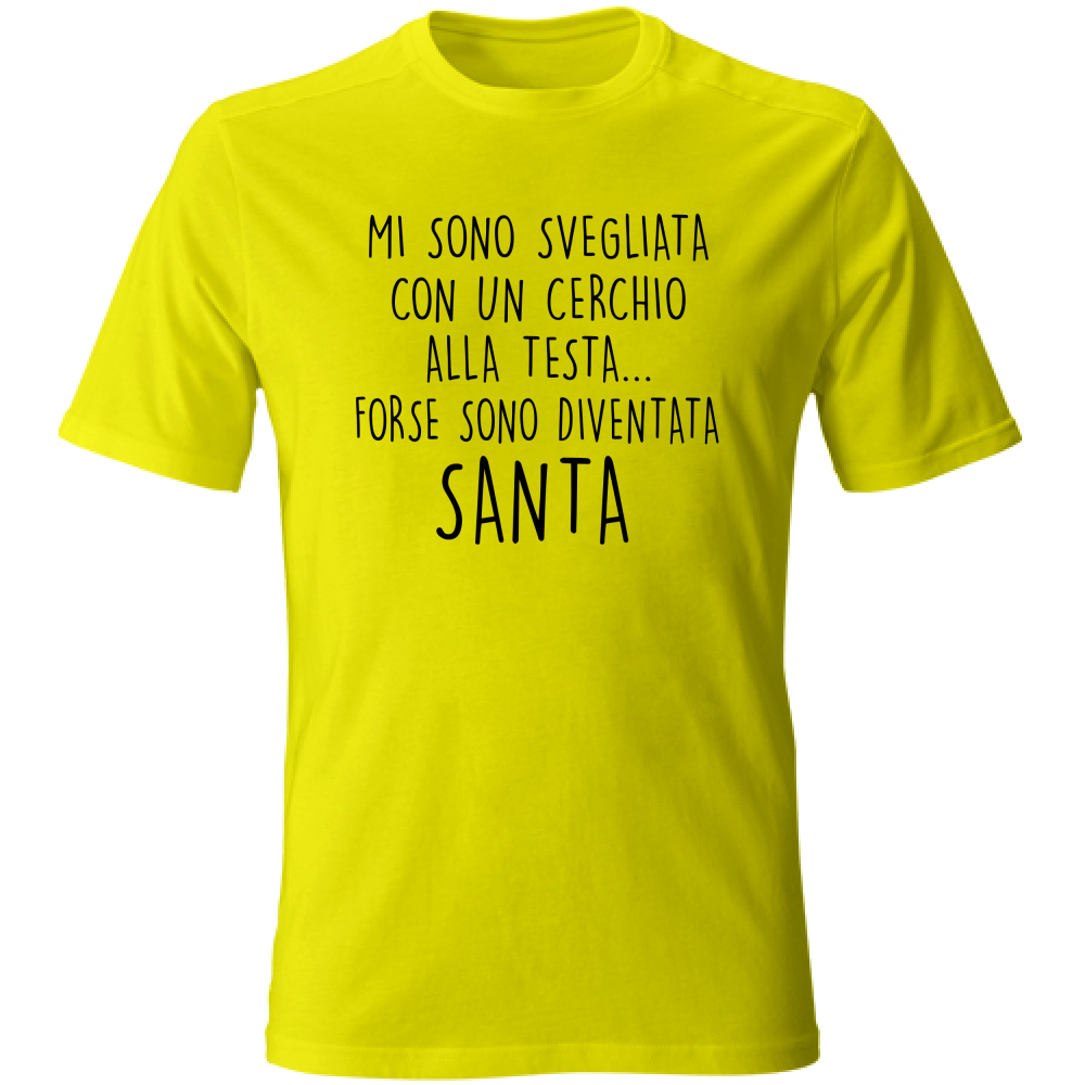 T-Shirt Unisex Cerchio alla testa - Scritte Divertenti - Chiara