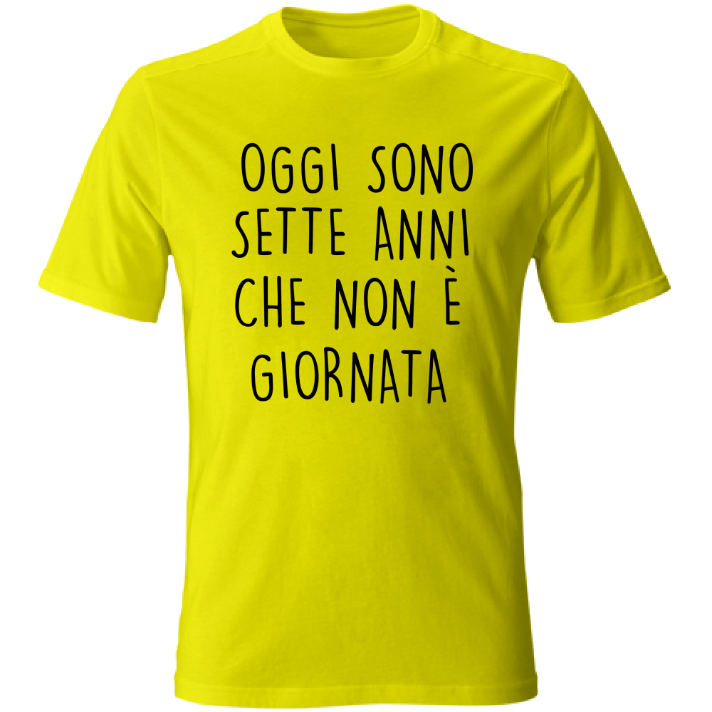 T-Shirt Unisex Non è giornata - Scritte Divertenti - Chiara