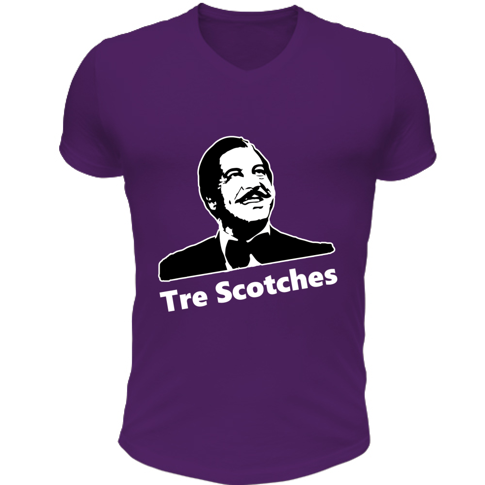 T-Shirt Unisex Scollo V Tre Scotches