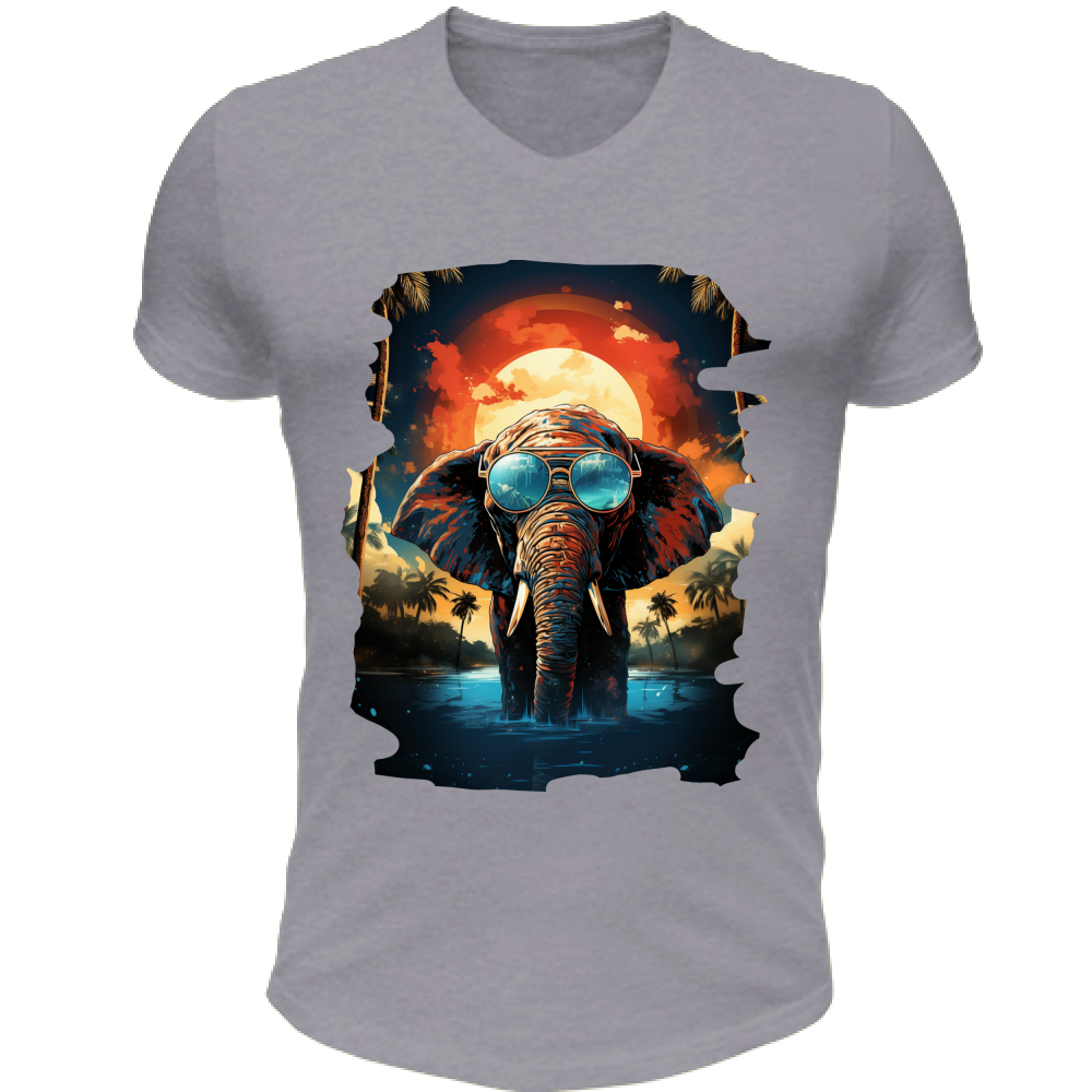 T-Shirt Unisex Scollo V Elephant from Miami