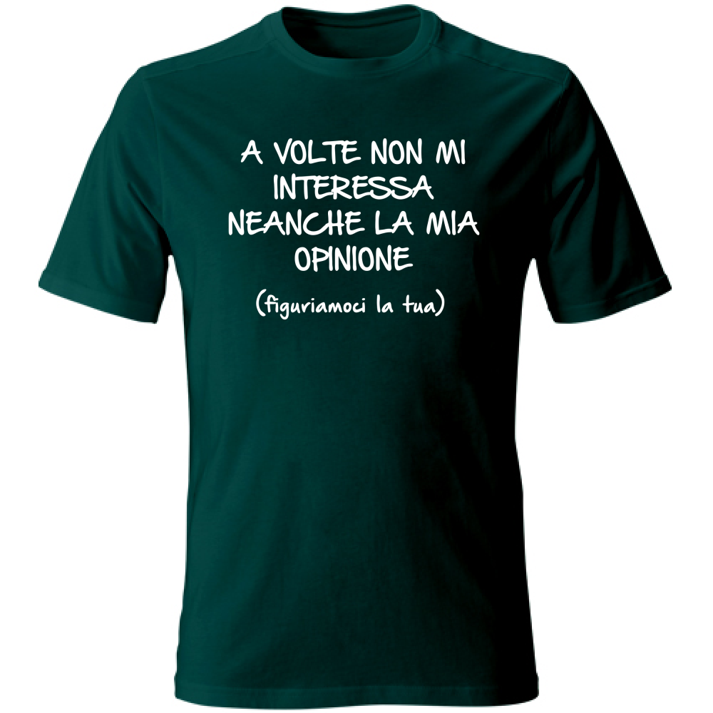 T-Shirt Unisex Non mi interessa - Scritte Divertenti