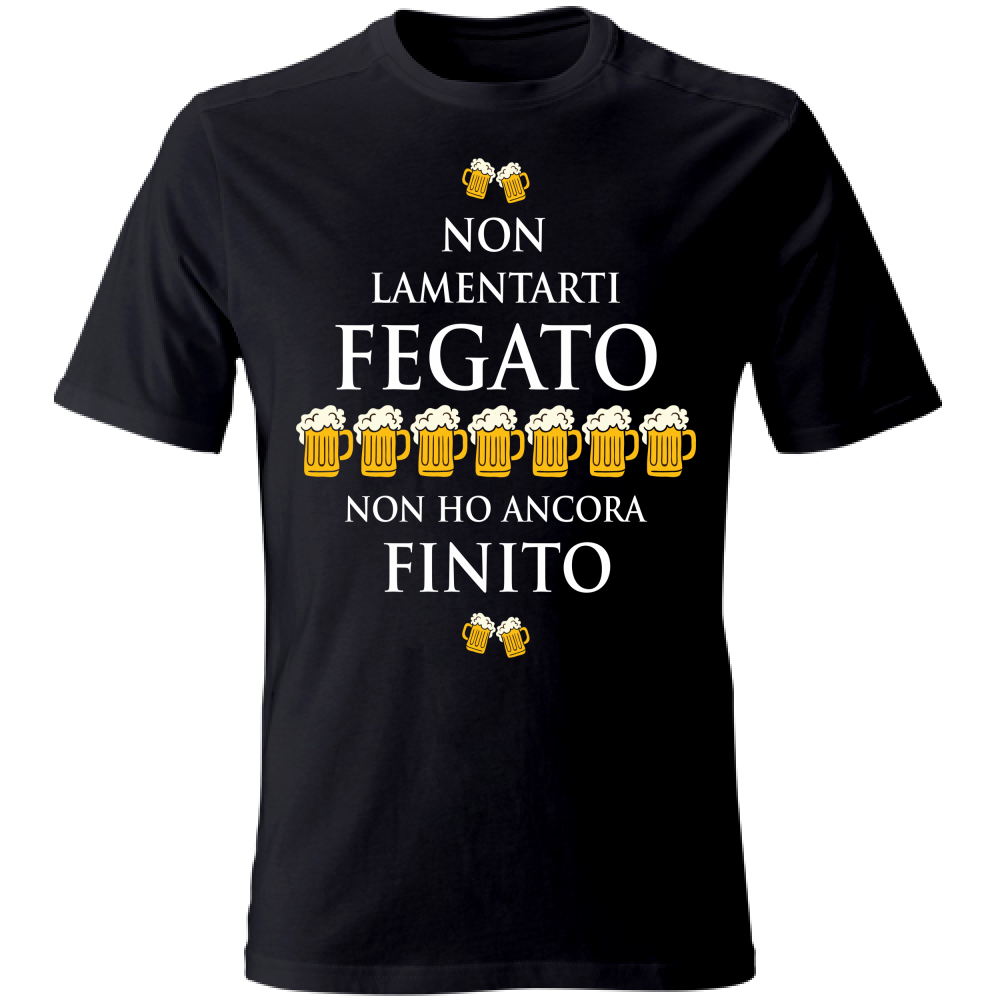 T-Shirt Unisex Fegato - Scritte Divertenti