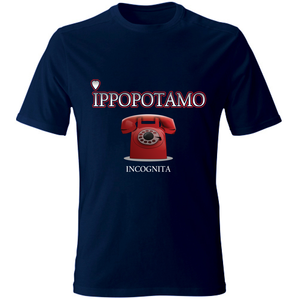 T-Shirt Unisex Ippopotamo Incognita