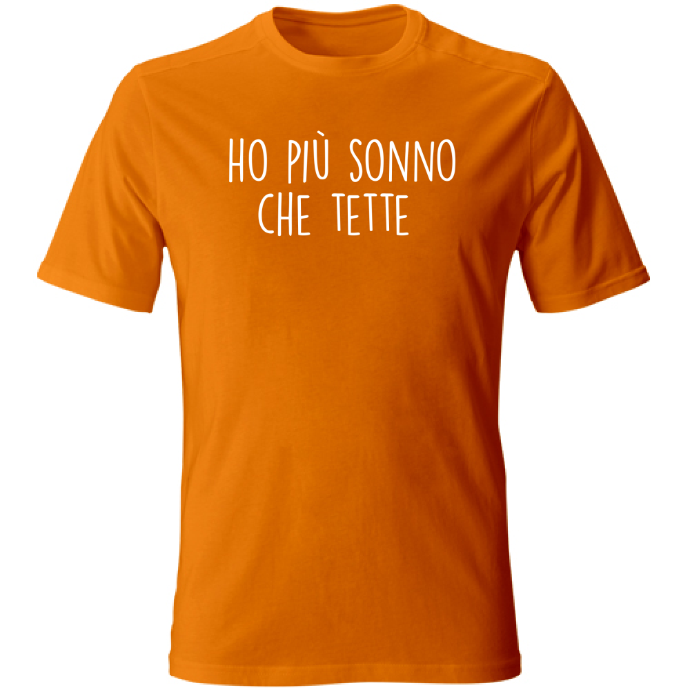 T-Shirt Unisex Ho più sonno che... - Scritte Divertenti