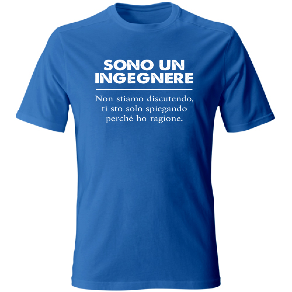 T-Shirt Unisex Large Sono un Ingegnere - ho ragione