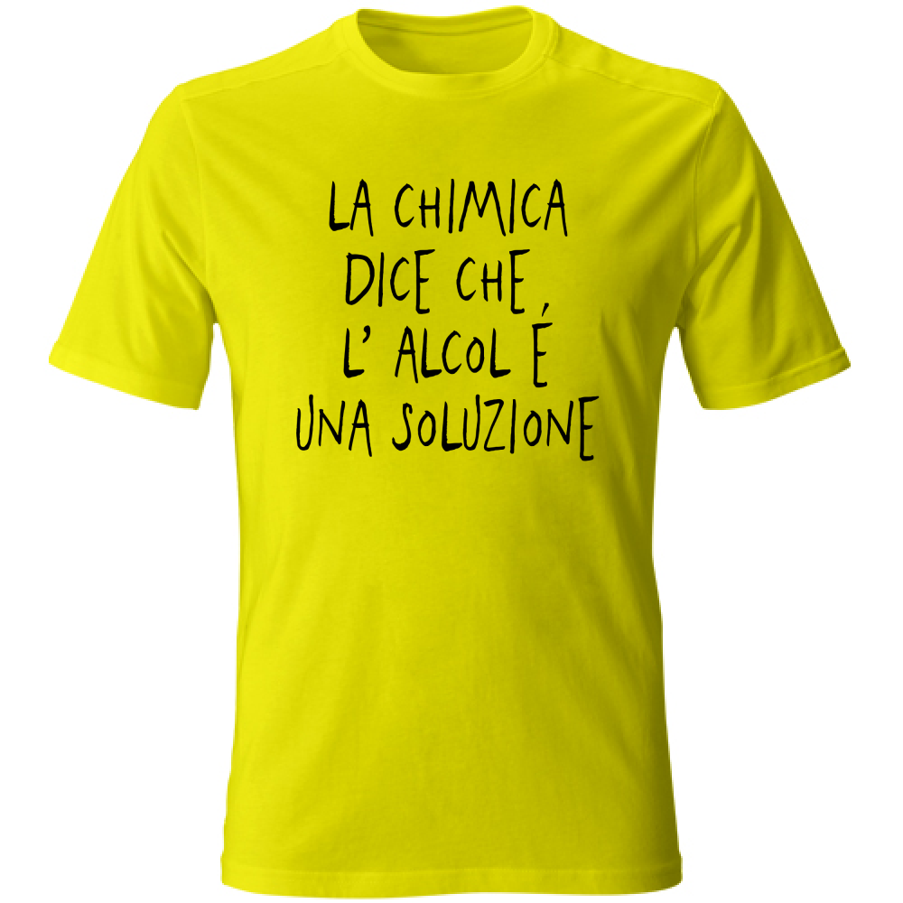 T-Shirt Unisex Una soluzione - Scritte Divertenti - Chiara