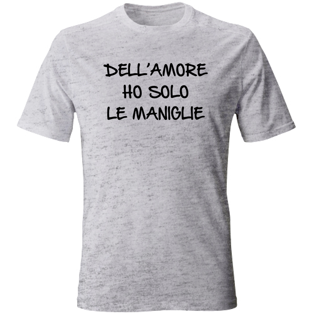 T-Shirt Unisex Maniglie dell'amore - Scritte Divertenti - Chiara