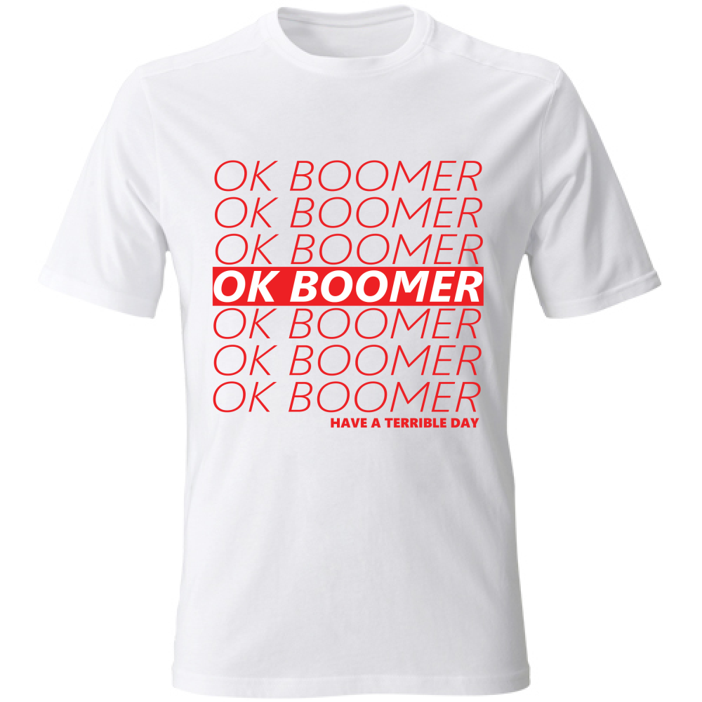 T-Shirt Unisex Ok Boomer Maglietta