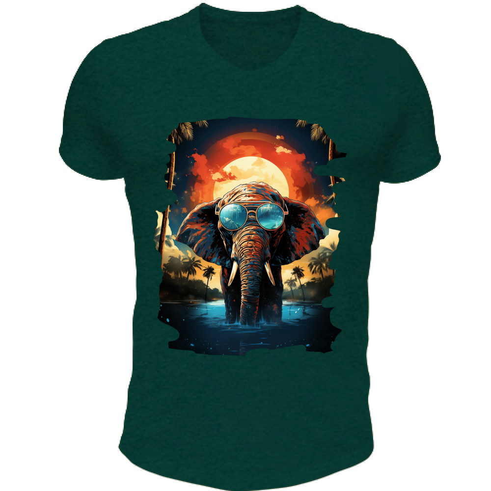T-Shirt Unisex Scollo V Elephant from Miami