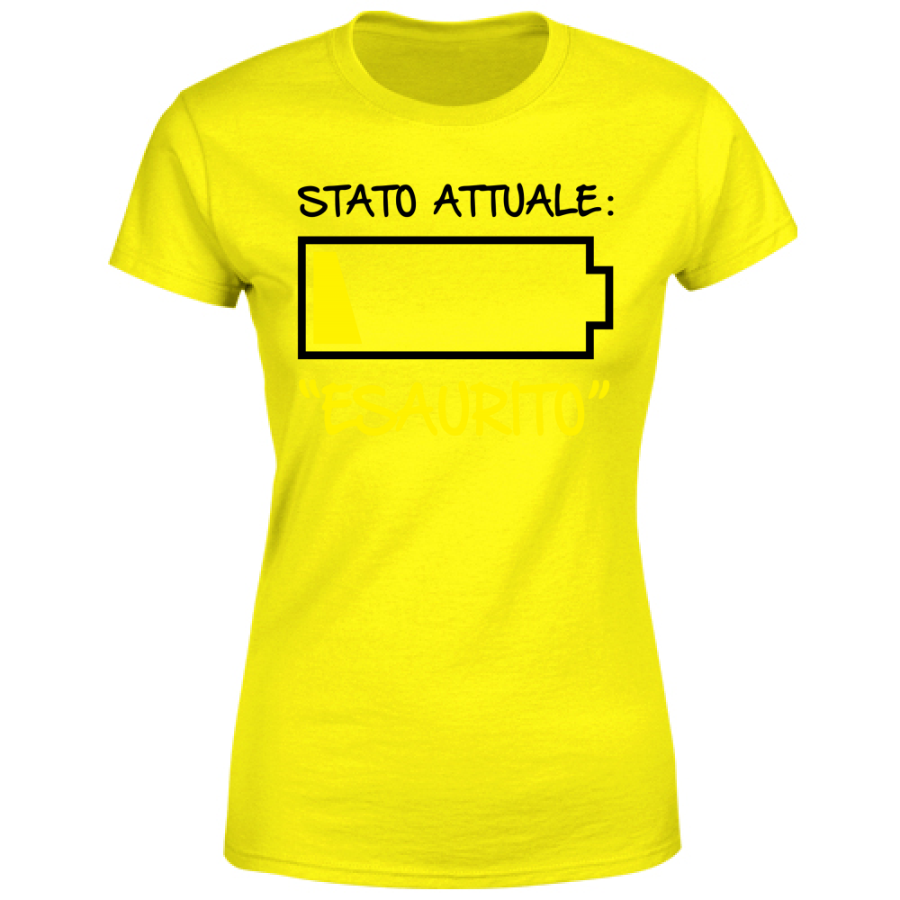 T-Shirt Donna Stato attuale M - Scritte Divertenti - Chiara